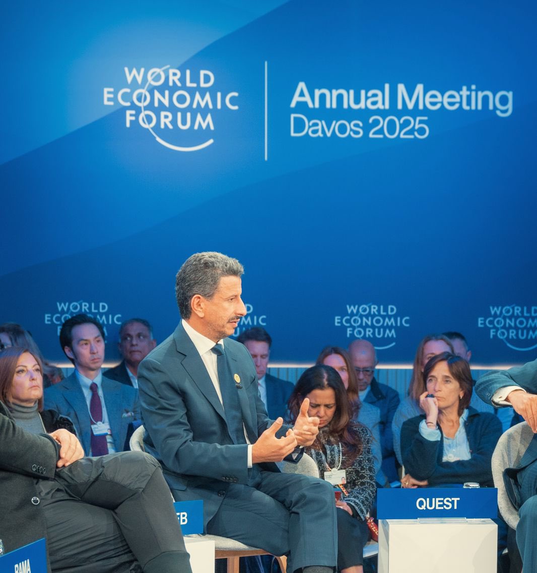 AhmedAlKhateeb's tweet photo. Important discussions at #WEF25 on the forces transforming global travel - climate change, geopolitics, and digital innovation. Saudi Arabia is committed to redefining tourism for a more connected and sustainable future. Ready to embrace the opportunities ahead! #SaudiAtDavos https://t.co/AP9XmUC656