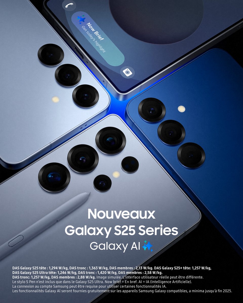 Partenaires intelligents débloqués : #GalaxyS25 Series 🔐

#GalaxyAI #GalaxyUnpacked #GalaxyS25Ultra

➡️ spr.ly/6019aLYHt