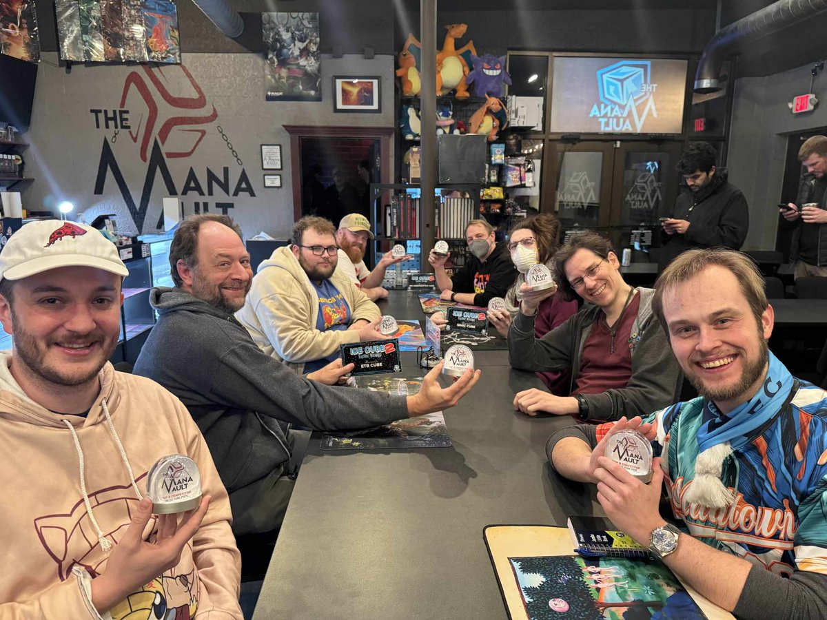 GLHF_Games's tweet photo. Old Border Foil Cube P1P1s from #icecube2 Top 8:
@LukasC88 - Misty Rainforest
Sylvia See - Parallax Wave
@SamuelHBlack - Lightning Bolt
Fritz Hofmann - BoP
@TolariaMidWest - Sylvan Library
@bkowal23 - Call of the Herd
@IslandPonder - Jackal Pup
Bobby Hill - Volc https://t.co/8xaYwbeSt7