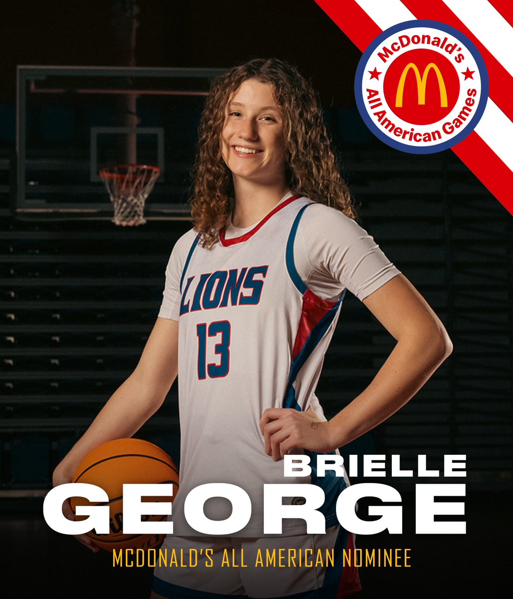 Chris Race (@coachrace33) on Twitter photo We want to congratulate senior Brielle George on her McDonald’s All American Game nomination. She has had an outstanding career at TKA.
<a href="/tkalionsgirlsbb/">TKALionsgirlsbball</a> <a href="/TKALions/">The King’s Academy Athletic Dept.</a> <a href="/PBCBBallForum/">#PBCHOOPS</a> <a href="/Rangeman_Films/">Films, Rangeman Media</a> <a href="/bri_george_11/">Brielle George</a> <a href="/CoachRace33/">Chris Race</a> <a href="/McDAAG/">McDonald's All American Games</a> <a href="/ESPNWestPalm/">ESPN WEST PALM (106.3 FM)</a> <a href="/CoachKimLusk/">Kim Lusk</a> <a href="/AbbeyWBB/">Belmont Abbey</a> We want to congratulate senior Brielle George on her McDonald’s All American Game nomination. She has had an outstanding career at TKA.
<a href="/tkalionsgirlsbb/">TKALionsgirlsbball</a> <a href="/TKALions/">The King’s Academy Athletic Dept.</a> <a href="/PBCBBallForum/">#PBCHOOPS</a> <a href="/Rangeman_Films/">Films, Rangeman Media</a> <a href="/bri_george_11/">Brielle George</a> <a href="/CoachRace33/">Chris Race</a> <a href="/McDAAG/">McDonald's All American Games</a> <a href="/ESPNWestPalm/">ESPN WEST PALM (106.3 FM)</a> <a href="/CoachKimLusk/">Kim Lusk</a> <a href="/AbbeyWBB/">Belmont Abbey</a>