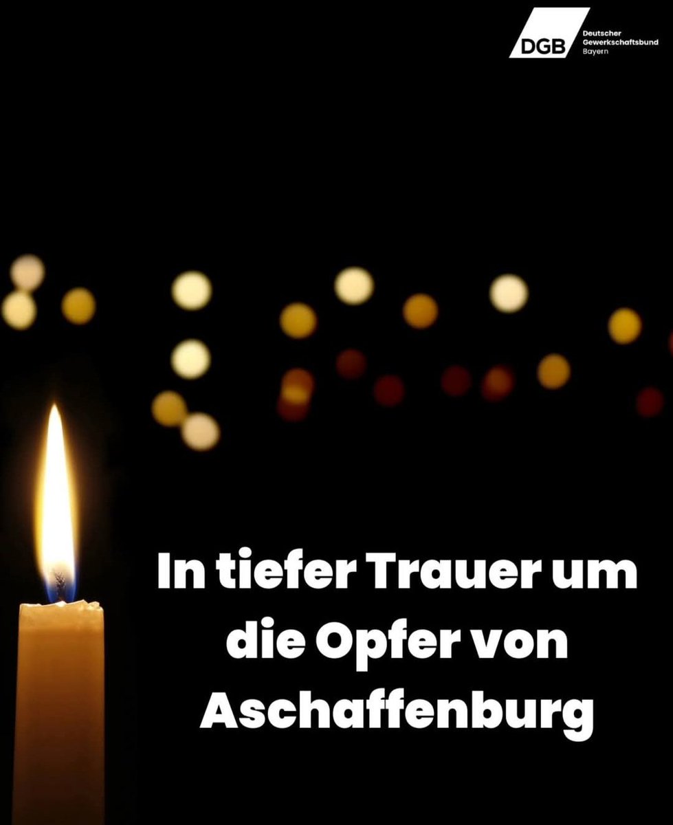 Mit Bestürzung haben wir vom schrecklichen Angriff in Aschaffenburg erfahren. Unser Mitgefühl gilt den Familien und Angehörigen der Opfer. Diese sinnlose Tat macht uns sprachlos und erfüllt uns mit Trauer. Danke an alle Einsatzkräfte und Helfer*innen für ihr umsichtiges Handeln.