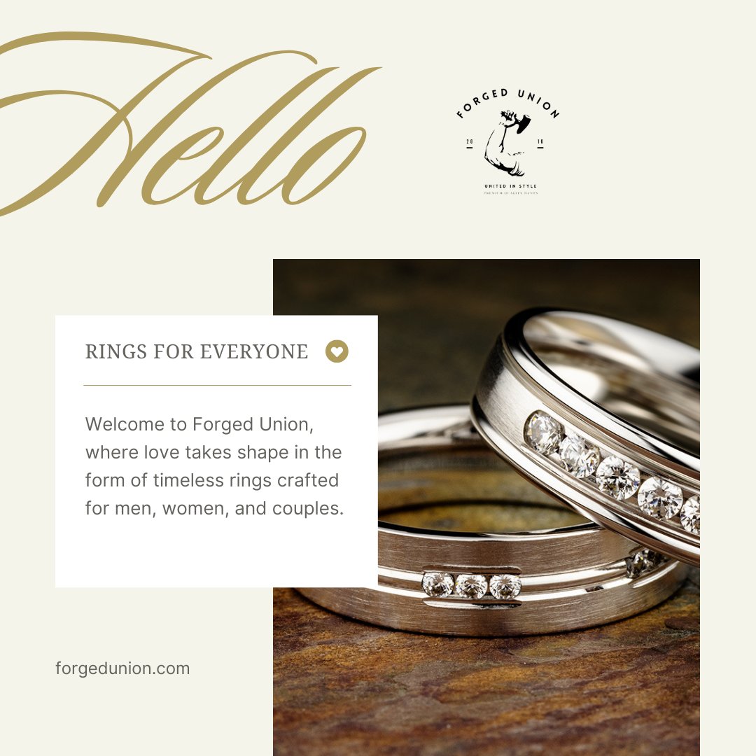 forgedunion's tweet photo. From bold designs for him, to elegant styles for her, and matching sets for couples – we’ve got something special for everyone. Celebrate love, individuality, and connection with rings that make every moment unforgettable.
#RingsForEveryone #LoveInEveryStyle #HisHersOurs https://t.co/TCFD2lzh6Y
