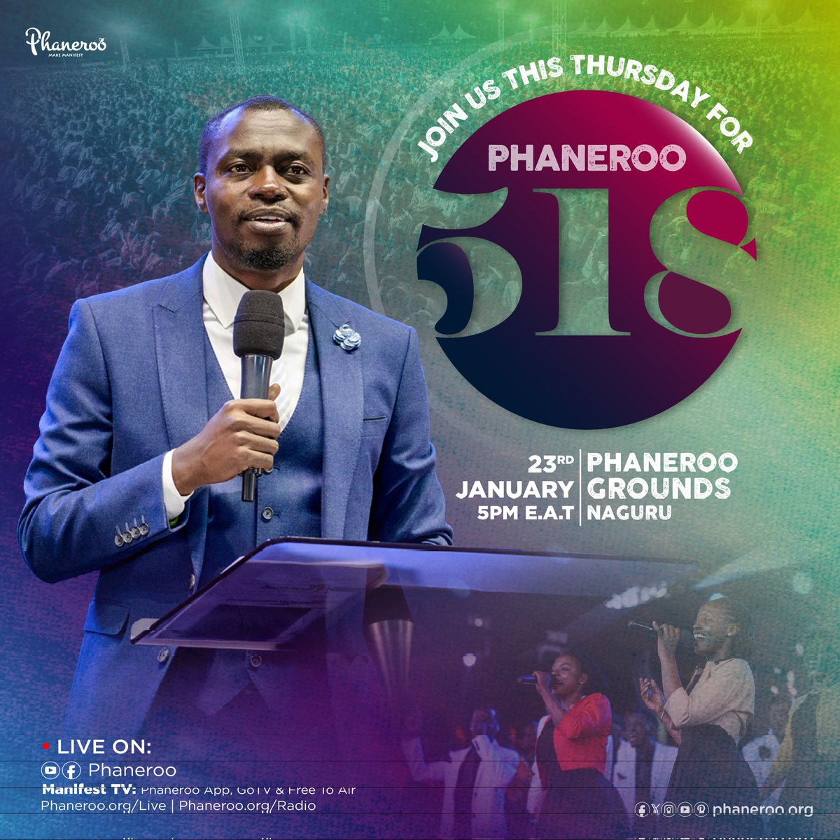Phanerookampala's tweet photo. #Phaneroo 517 stirred our consciences to the power of spiritual discipline. The grace of God empowers us to discipline our spirits, wholly committing to the principles and patterns that position us to receive the fullness of God's blessing. Hallelujah!

Join us this Thursday for #Phaneroo 518 at the PHANEROO GROUNDS NAGURU at 5:00PM EAT.

#Phaneroo