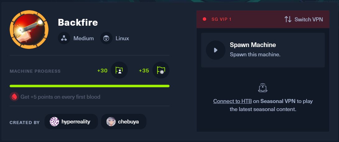 r0hna's tweet image. 🚩It was full of challenges and medium-hard #htb #backfire lab.

✅ Initial access: I got a hint from the box and found a public exploit.
✅ Privilege Escalation: It was simple as sound but a simple enum works.

#ctfwalkthrough #ctf #ctfchallenge #trending #htblab #pwned