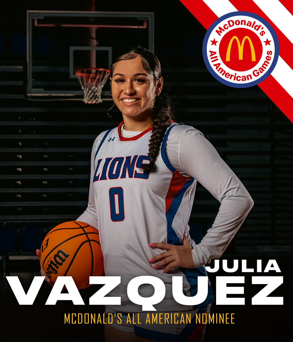Chris Race (@coachrace33) on Twitter photo We want to congratulate senior JuJu Vazquez on her McDonald’s All American Game nomination. She has had an outstanding career at TKA.
<a href="/tkalionsgirlsbb/">TKALionsgirlsbball</a> <a href="/TKALions/">The King’s Academy Athletic Dept.</a> <a href="/PBCBBallForum/">#PBCHOOPS</a> <a href="/Rangeman_Films/">Films, Rangeman Media</a> <a href="/julia_vazquez0/">Julia Vazquez</a> <a href="/CoachRace33/">Chris Race</a> <a href="/McDAAG/">McDonald's All American Games</a> <a href="/ESPNWestPalm/">ESPN WEST PALM (106.3 FM)</a> We want to congratulate senior JuJu Vazquez on her McDonald’s All American Game nomination. She has had an outstanding career at TKA.
<a href="/tkalionsgirlsbb/">TKALionsgirlsbball</a> <a href="/TKALions/">The King’s Academy Athletic Dept.</a> <a href="/PBCBBallForum/">#PBCHOOPS</a> <a href="/Rangeman_Films/">Films, Rangeman Media</a> <a href="/julia_vazquez0/">Julia Vazquez</a> <a href="/CoachRace33/">Chris Race</a> <a href="/McDAAG/">McDonald's All American Games</a> <a href="/ESPNWestPalm/">ESPN WEST PALM (106.3 FM)</a>