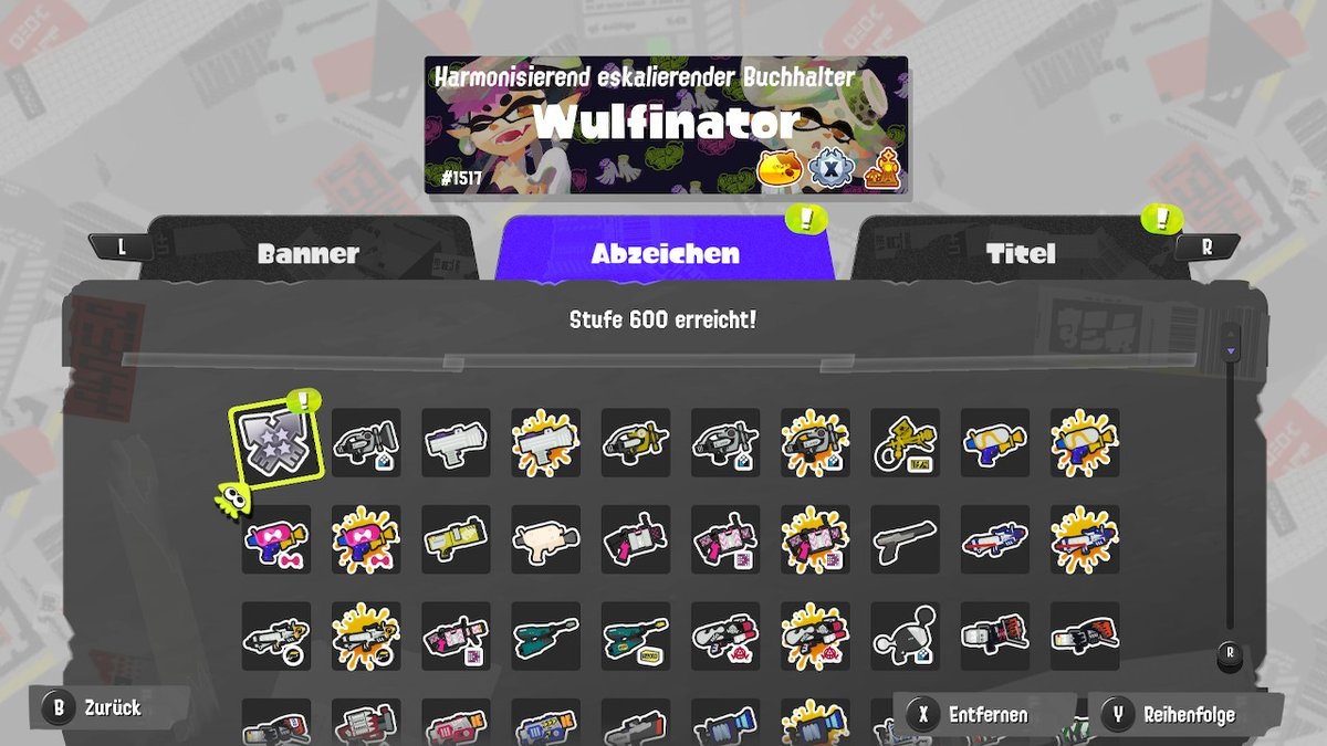 Wulfinator51's tweet photo. Stufe 600 erreicht! 

#Splatoon #Splatoon3 #NintendoSwitch #Nintendo https://t.co/9gHcptYGPQ