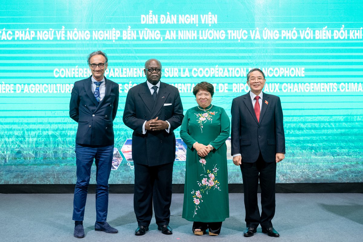 Une déclaration pour agir 🌍
la conférence parlementaire de coopération francophone sur l’agriculture durable, la sécurité alimentaire et le changement climatique à Can Tho s’est clôturé avec l’élaboration de la Déclaration de Can Tho. Une étape décisive pour les pays