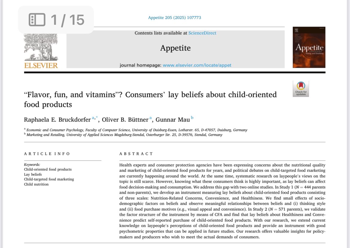 Ebeveynler görsellik ve pratiklik odaklı pazarlama taktikleriyle pazarlanan çocuklara yönelik gıda ürünlerini daha sağlıklı ve kullanışlı olarak algılıyor. 
Bu algı nedeniyle bu gıdalardaki yüksek şeker, katkı maddesi ve düşük besin değeri gölgede kalıyor. #beslenme #nutrition