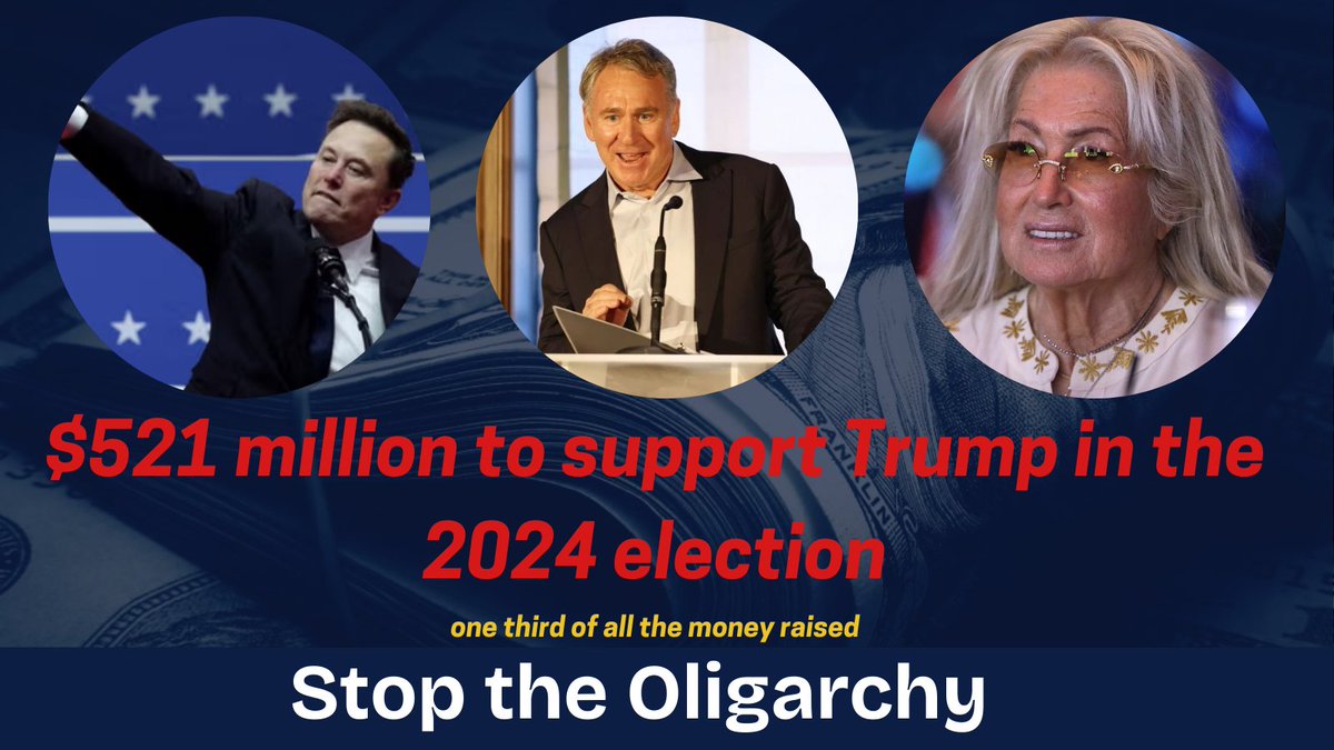 TRUMP'S OLIGARCHY IS BORN

15 years after Citizens United, the Supreme Court's disastrous decision has come to fruition. Billionaires have taken over our government, and Trump's inauguration is just the beginning of their reign.

#StopTheOligarchy