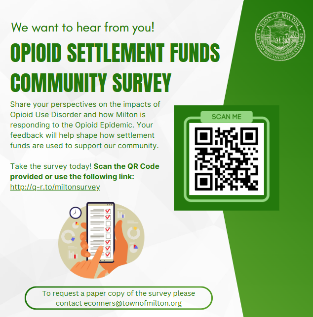 Please take our survey to help shape how settlement funds are used in Milton!
q-r.to/miltonsurvey