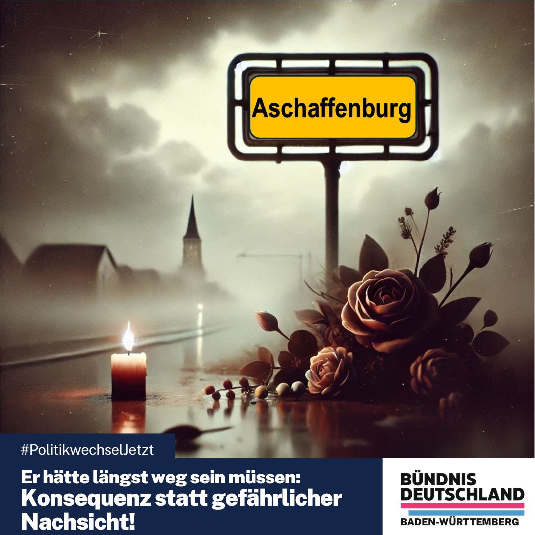 buendnis_bw's tweet photo. 261.925 ausreisepflichtige Asylbewerber im Jahr 2023 – jeder Messerstecher, der nicht abgeschoben wird, ist eine Gefahr, die längst hätte verhindert werden können. #Sicherheit #Konsequenz #AbschiebungJetzt #Rechtsstaat #Aschaffenburg https://t.co/INz3X7PvkI