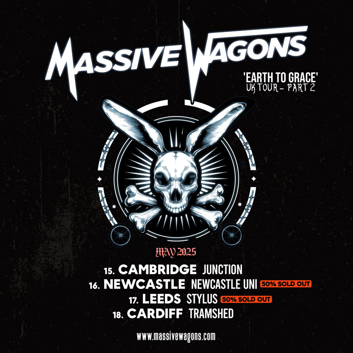 Rock People Management (@rockpeoplemgmt) on Twitter photo <a href="/MassiveWagons/">Massive Wagons</a> βEarth To Graceβ tour Part 2' is selling fast βΌ
Four UK dates in this Tour ... Leeds and Newcastle are both 50% sold out βΌ
Tickets at⦠massivewagons.com/live
<a href="/echelonartists_/">Echelon Artists</a>
#keepmusiclive <a href="/MassiveWagons/">Massive Wagons</a> βEarth To Graceβ tour Part 2' is selling fast βΌ
Four UK dates in this Tour ... Leeds and Newcastle are both 50% sold out βΌ
Tickets at⦠massivewagons.com/live
<a href="/echelonartists_/">Echelon Artists</a>
#keepmusiclive