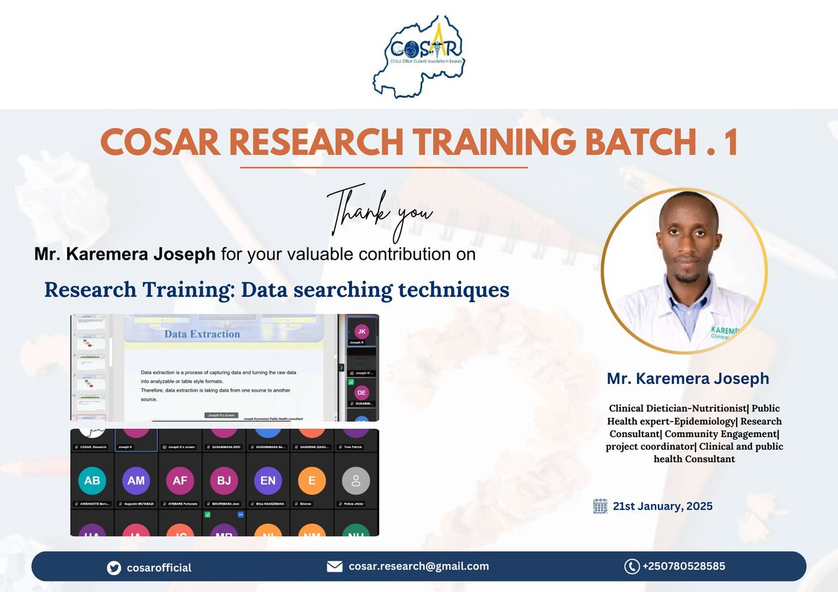 COSAR Rwanda tweet media