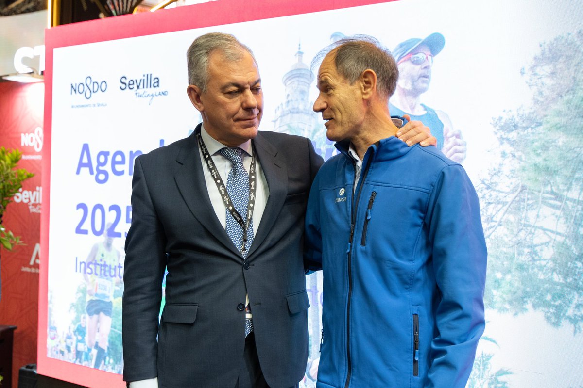 Ayto_Sevilla's tweet photo. ¡Presentamos en #FITUR2025 los grandes eventos deportivos de nuestra ciudad para este año! Como:

🏃🏼‍♂️ @MaratonSevilla
🏓 Torneo A1 Padel
🚣🏻 @RegataSB

#Sevilla es experta en organizar grandes pruebas consolidadas y de importancia, por prestigio, magnitud y número de participantes. https://t.co/OwDLeceTac