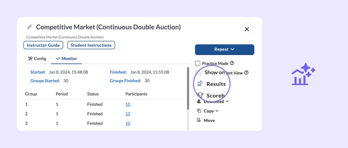 MobLab's tweet photo. As we kick off another semester with #econexperiments and #teachecon, our team is excited to release new developments on the console!

AI Result Insights: a feature that helps you extract insights from experiments - available for Commodity Market, Ultimatum, and Trust games. https://t.co/DTWvdVu6lY
