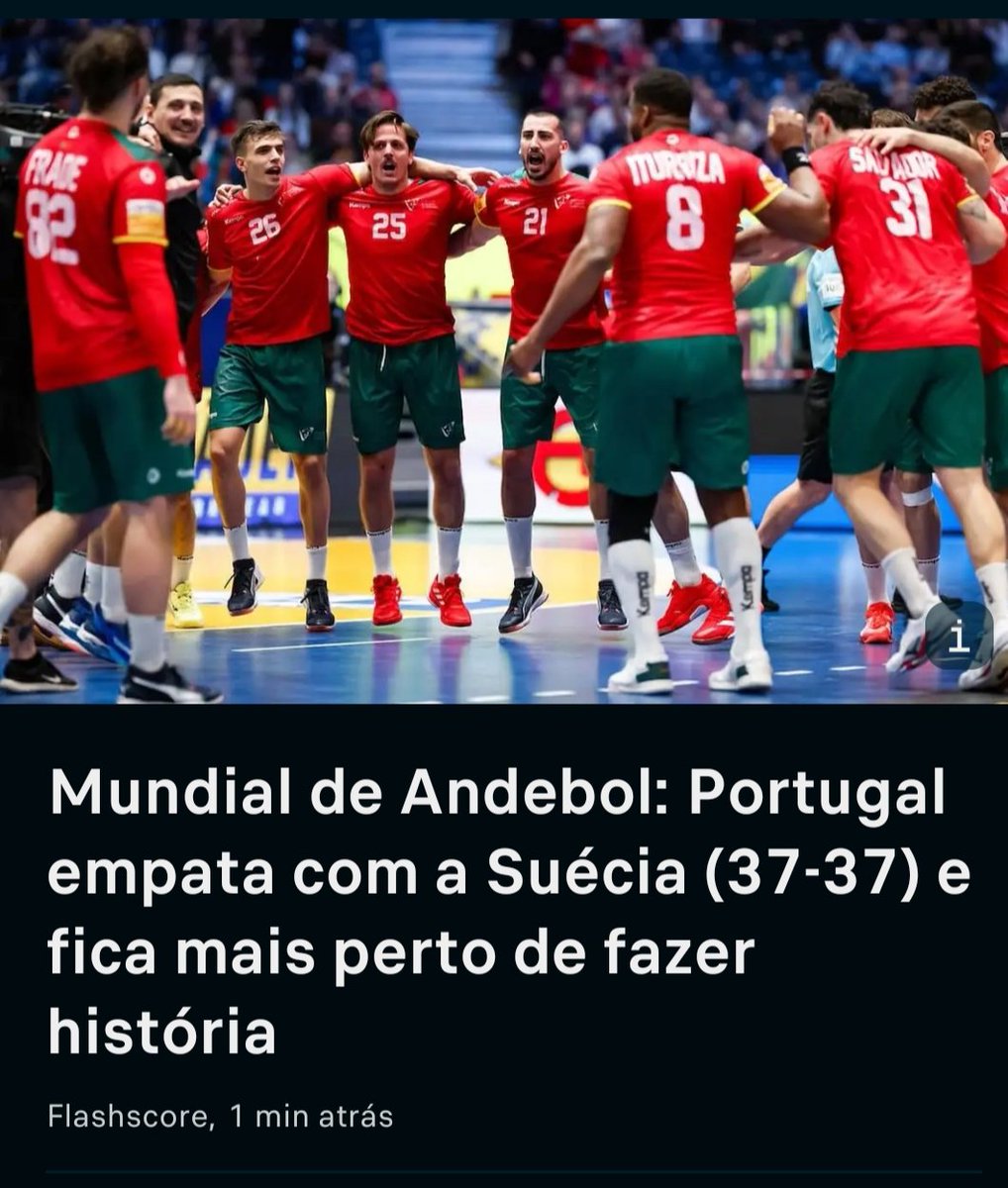 Mais um jogaço. Esta equipa de andebol de Portugal é uma maravilha de se ver.