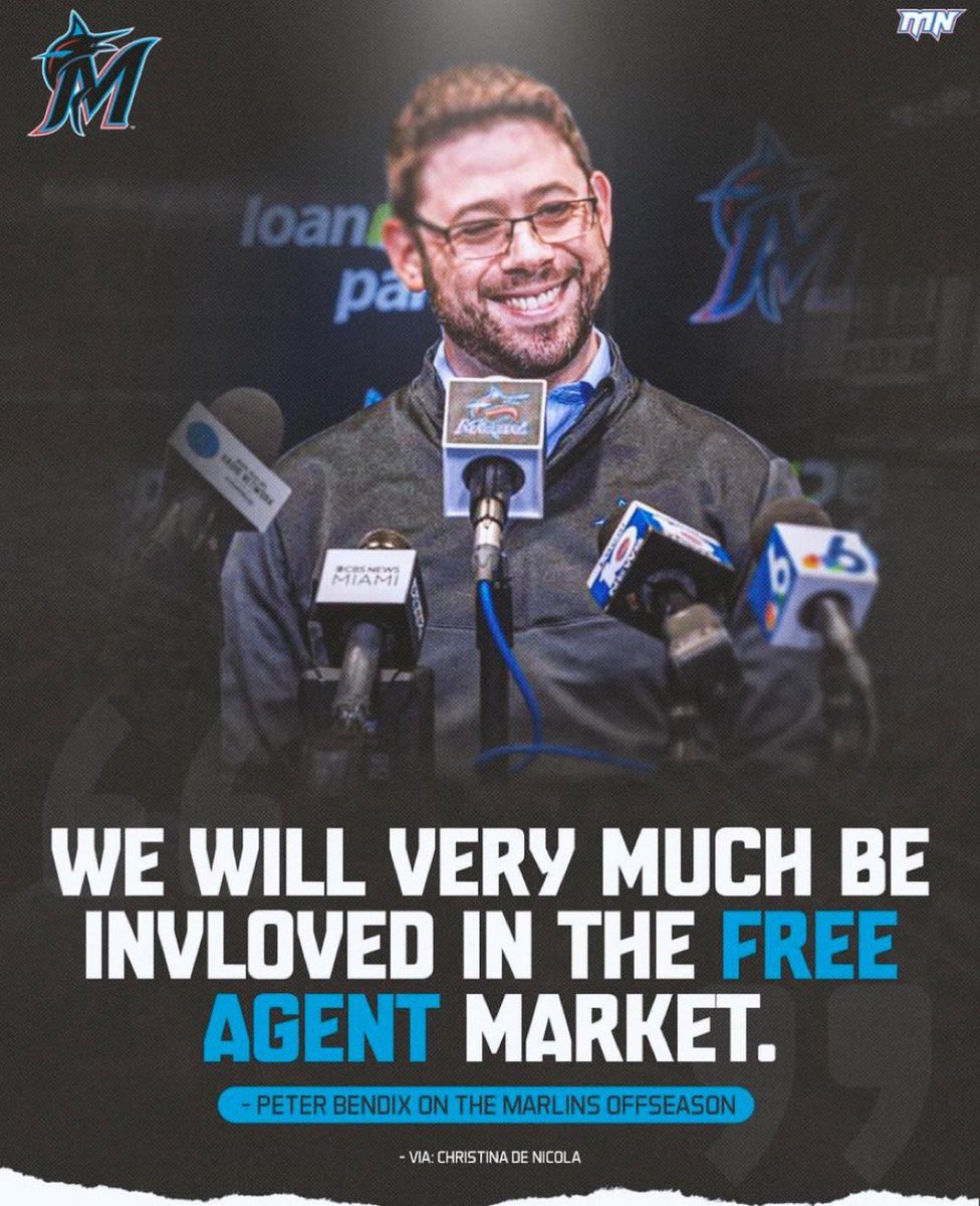 Pitchers &amp; catchers report in 21 days 

The Marlins have spent $0.00