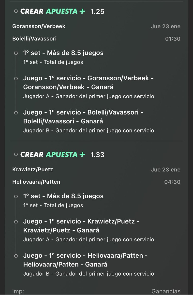 ZioPick's tweet photo. Open de Australia 🎾

Cuota @1.66

Stake 1 https://t.co/9qA7SHmR2s