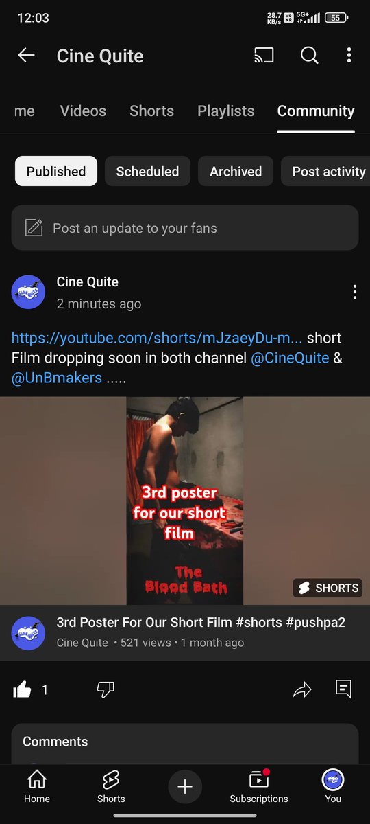 weeareUnB's tweet photo. Dropping soon... In @cinequite @unbmakers YouTube channel  https://t.co/3ZBVsEgGEa 

#GrandeFratello
#CTWCNY2025
#shortfilm https://t.co/fy45tGRTjw