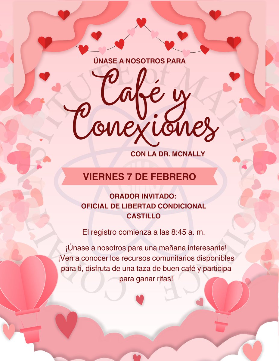 Mark your calendars and Join Us for Coffee &amp; Connections! 
We’re inviting all families to our C&amp;C event on Fri, Feb 7th in the Family Engagement Center! Hosted by Dr. McNally, it’s a wonderful opportunity to come together, enjoy coffee, and connect with other parents.