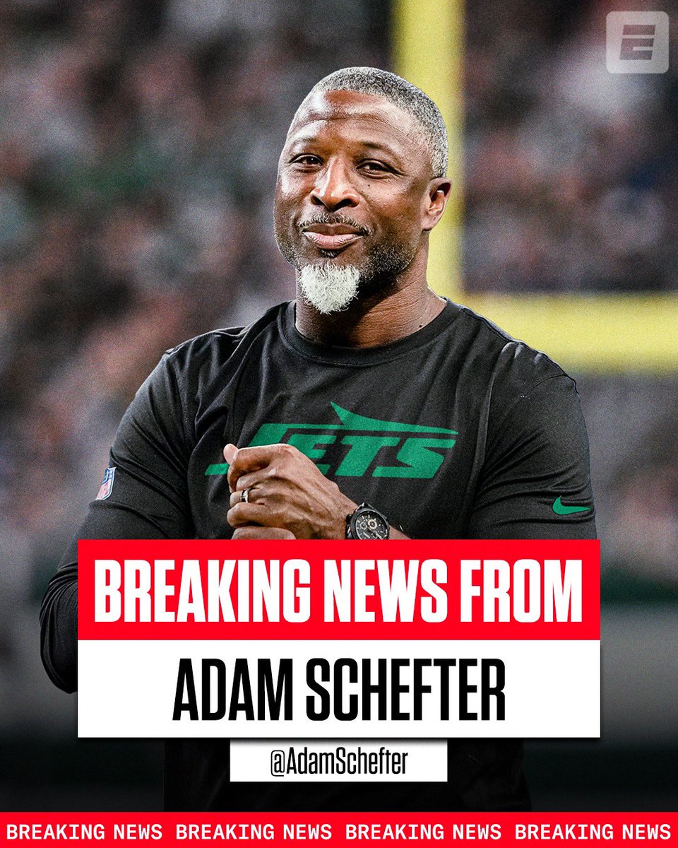 A new coach in New York: Jets are hiring former Lions defensive coordinator Aaron Glenn as their new head coach, per sources. 

The former Jets 1994 first-round pick, who became a personnel scout for the team, now is becoming their head coach.