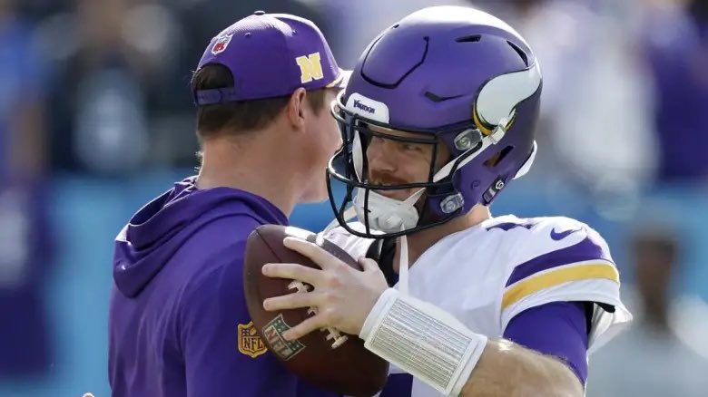 NFCNorthNewss's tweet photo. HOLY SH*T! 🤯🤯🤯

47th President Donald Trump is issuing a presidential PARDON for  #Vikings Quarterback Sam Darnold. 

A class action lawsuit was filed against Darnold by a large group of Vikings fans in Edina following the playoff loss to the #Rams. 

The lawsuit claims Darnold stole their “Love and Joy” for Minnesota football. 

After hearing about this suit President Trump chose to Pardon Darnold, stating “If you know the #NFL in the slightest, you know Minnesota had it’s joy stripped away well before Sam ever got there.” 

Sam Darnold is now FREE from any future prosecution! 👏👏👏