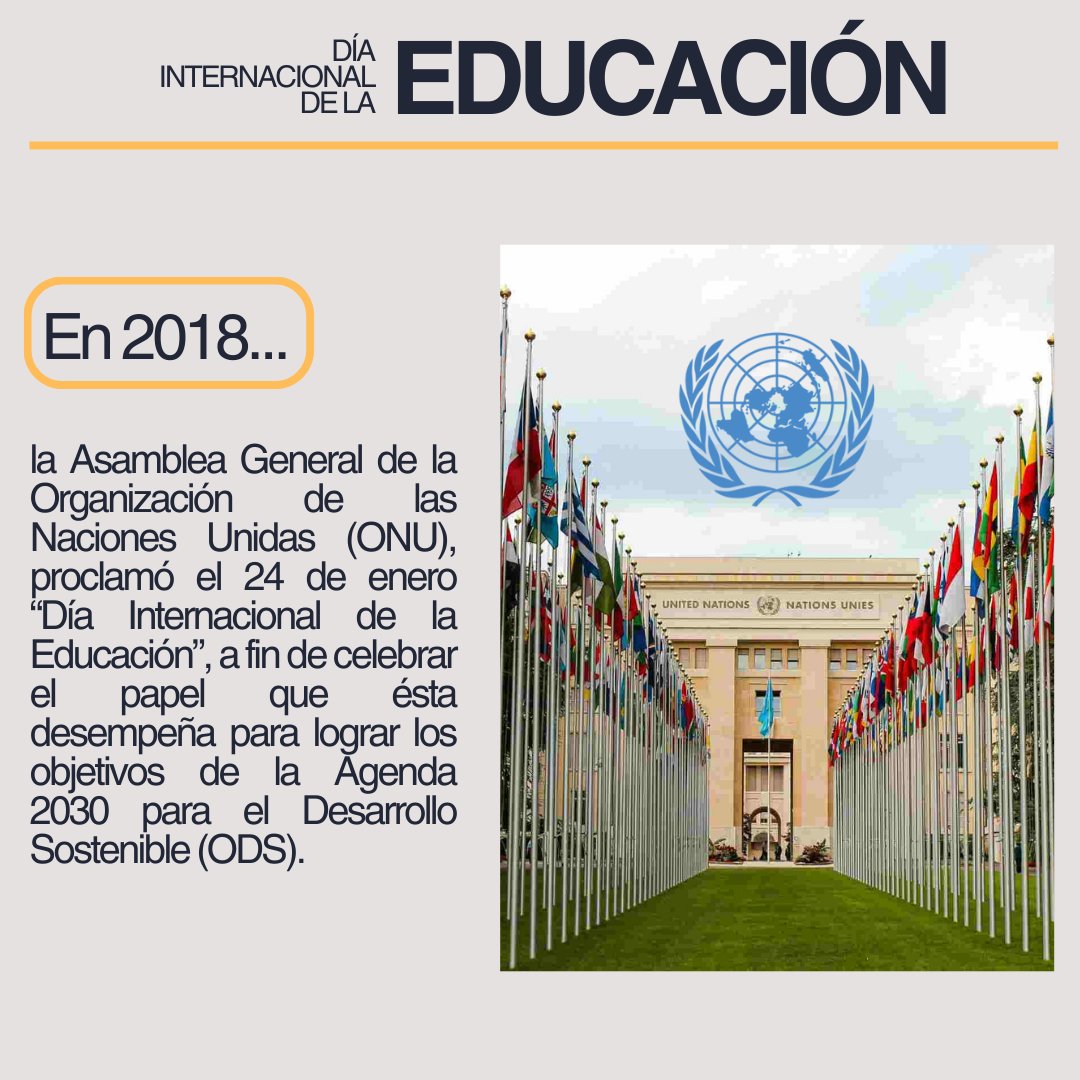 CPInst_ipn's tweet photo. ¡Conmemoremos juntos el Día Internacional de la Educación! 🤓

Estos son tres datos que tal vez no conocías sobre este día tan importante 👀

#educacion #Sostenibilidad  #diainternacionaldelaeducacion https://t.co/Wr9oEd5jKu