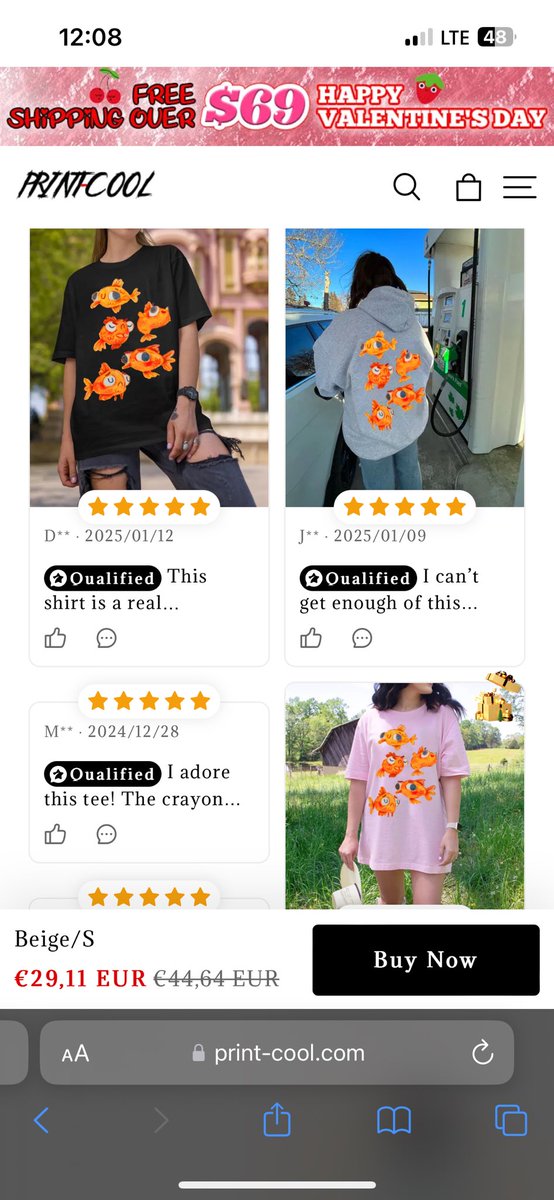 ‼️ A shop stole my viral goldfish illustration.

By the looks of it, this shop operates by stealing from artists.

Please do not purchase outside my shop.

We artists work hard to create original pieces. This is really upsetting.

Also,,, the badly edited reviews 😭