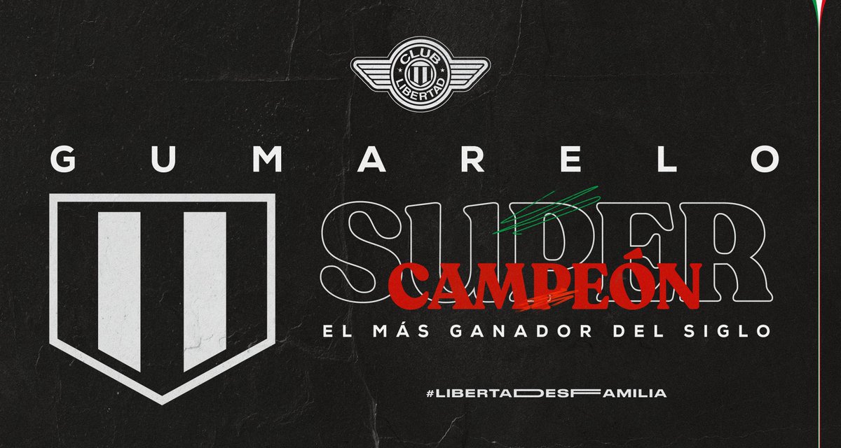 EL GUMA YA SALIÓ BICAMPEÓN 🎶🎵

SUPERCAMPEONES DE LA SUPERCOPA POR SEGUNDO AÑO CONSECUTIVO. 😍🤩🏁

#ElMásGanadorDelSiglo 
#VamosGuma