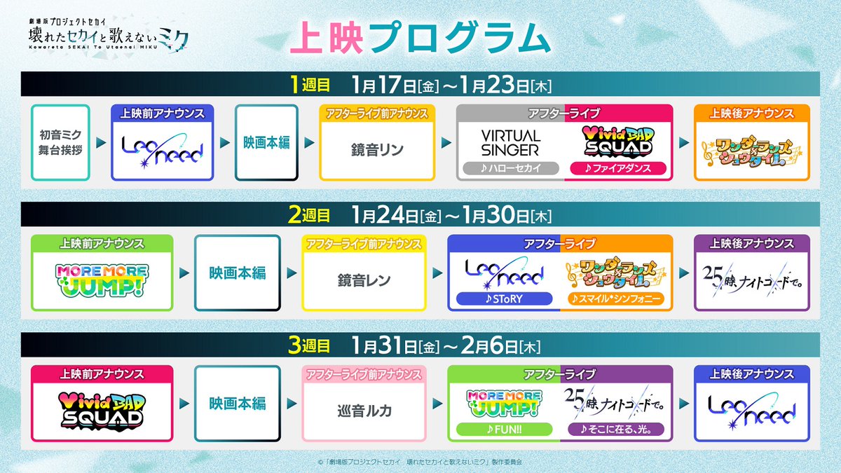 ✖━━━━━━━━━━━━━✖ 上映2週目（1/24～） 入場者特典