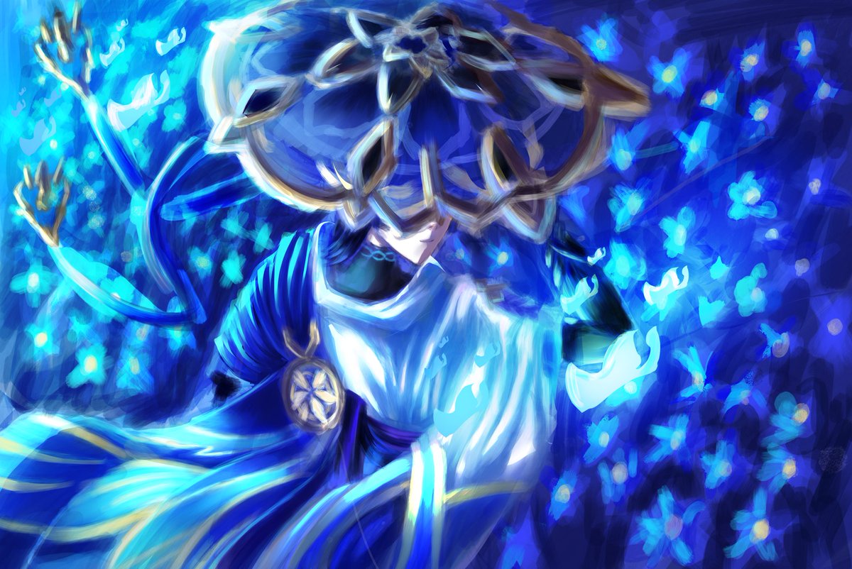 panda23456_'s tweet image. Wanderer on a blue night 🩵💙#Genshin #wanderer #scara #Fanart #art