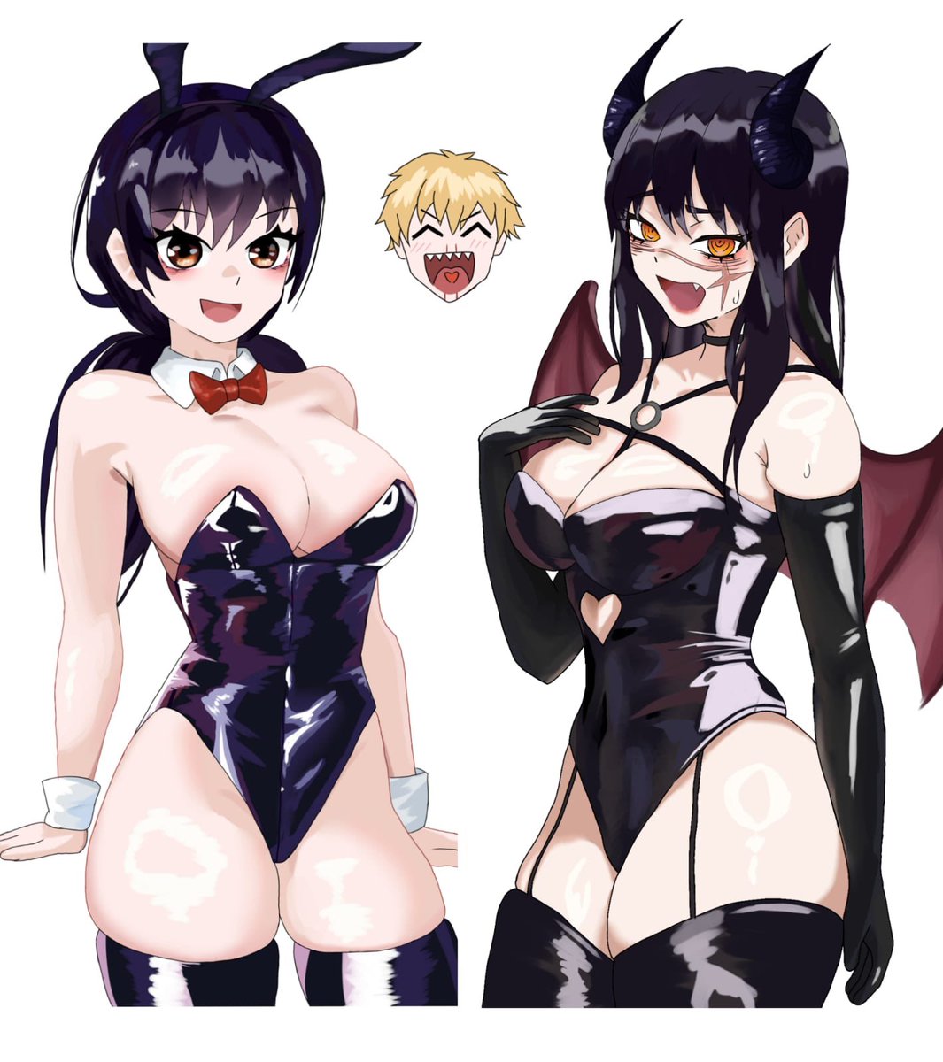 nightstar80941's tweet image. Devil asa Mitaka &amp;amp; Yoru

Artist - miyajiwm