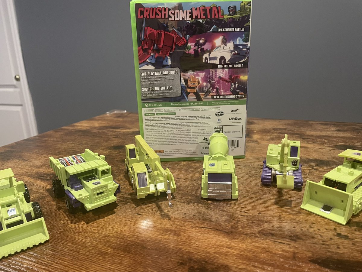 L1VGR's tweet photo. Just watched my son play through and beat this game - Transformers Devastation on the Xbox 360. It felt as if I was watching an episode of the original cartoon. It was well done and they even had some of the original voice actors. Unfortunately the license to the Transformers franchise has expired for this game so the only way to play it now is to have a physical copy. It would be amazing to see a sequel made for this game someday.