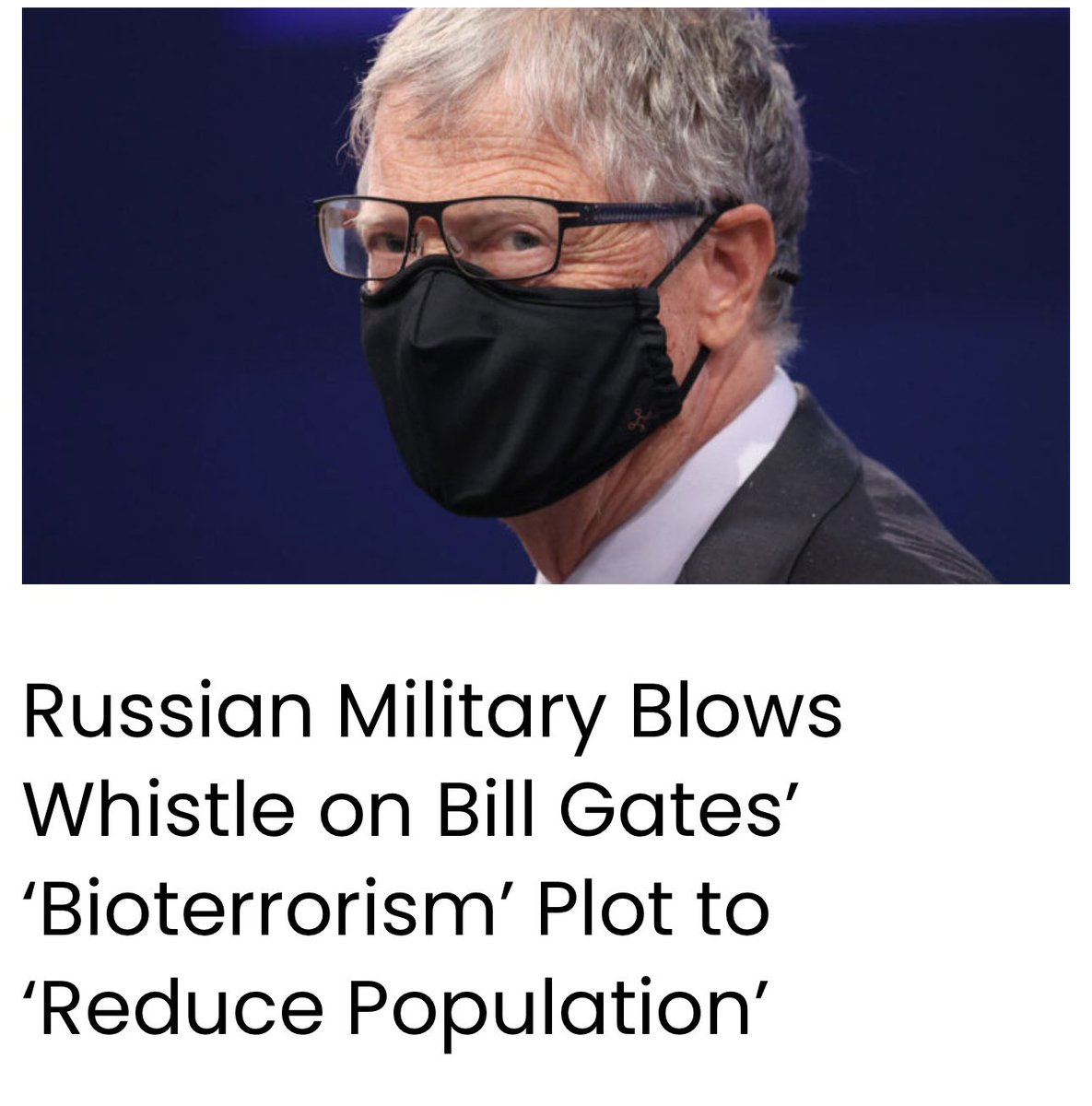 toobaffled's tweet photo. Russia’s Ministry of Defense (MOD) has accused billionaire Bill Gates of funding “bioterrorism-related activities with the goal of population reduction.”

The Russian MOD raised the alarm in a press briefing where officials asserted that the Gates Foundation is a primary sponsor of the U.S. African Biolab Complex.

Addressing the media, Major General Aleksei Rtishchev, Deputy Chief of the Nuclear, Chemical, and Biological Protection Troops of the Russian Armed Forces, warned: …

https://t.co/0SdSs2kJyN