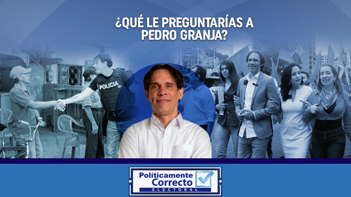 politikcorrecta's tweet photo. #PedroGranja estará en #PoliticamenteCorrectoElectoral este #domingo, 10h30.

¿Qué le preguntarías al candidato a la Presidencia de la República por el Partido Socialista Ecuatoriano? 🇪🇨

Respóndenos en la caja de COMENTARIOS. ⬇️ https://t.co/BqGrOtwx09