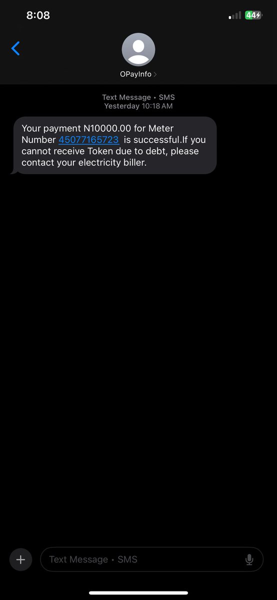 ayanlade_'s tweet photo. @OPaySupport Hello OPay 
I made a payment through your app. I pay 10,000 to IBEDC with prepaid meter number 45077165723. I wasn’t sent token, I’ve been to electricity office to complain i was told no money was credited to my account. Kindly please look into this matter pronto. https://t.co/kWESbzer9D
