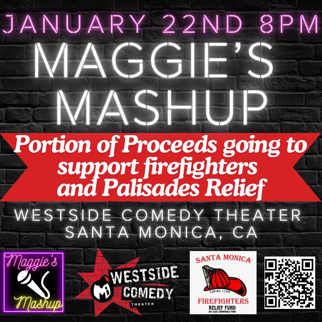 Comedy for a good cause tonight in Santa Monica! Get your tickets at westsidecomedy.com .

#LosAngeles #SantaMonica #Standup
