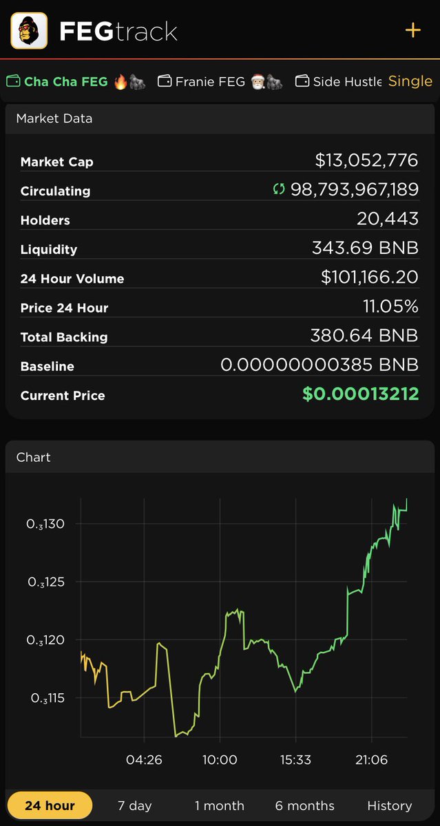 ONLY UP FOR $FEG 🚀🚀🚀

💪🏽❤️🦍

<a href="/FEGtoken/">FEG (Feed Every Gorilla)</a> #FEGtoken