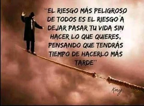 No cuentes con mañana 
Vive hoy