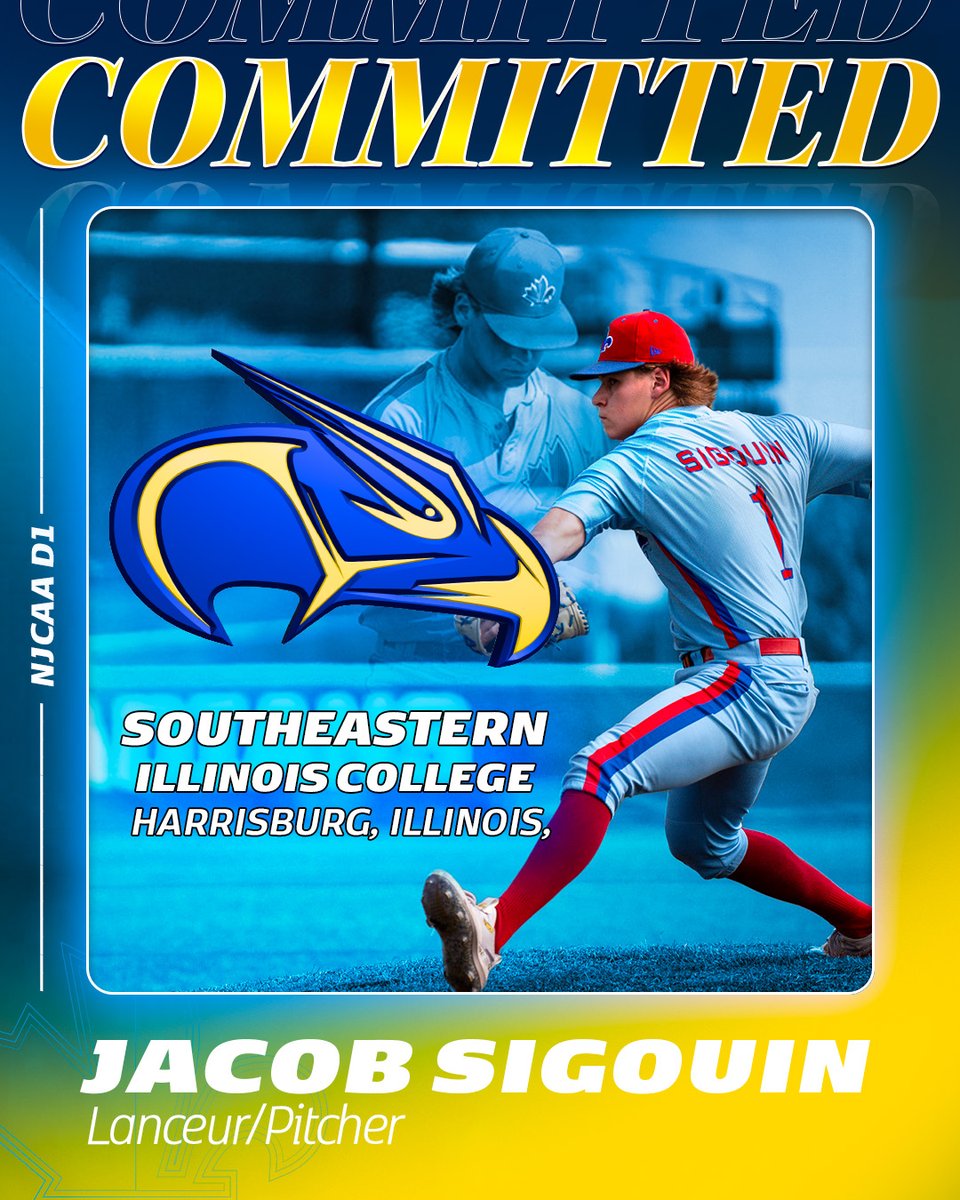 ABCacademie's tweet photo. 🔵⚪️🔴 Commitment Alert 🔵⚪️🔴

Pitcher Jacob Sigouin has committed to Southeastern Illinois College, an NJCAA program, to continue chasing his dream. Congratulations to Jacob on this exciting new chapter! ⚾

@JacobSigouin x @SICBaseball https://t.co/GGiIaCpdkI