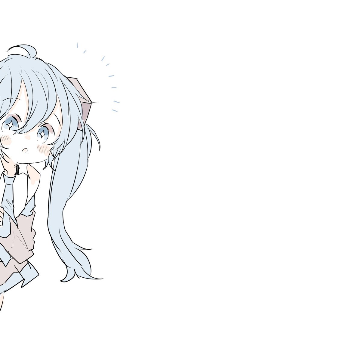 初音ミク 「あ… 」|sakiのイラスト