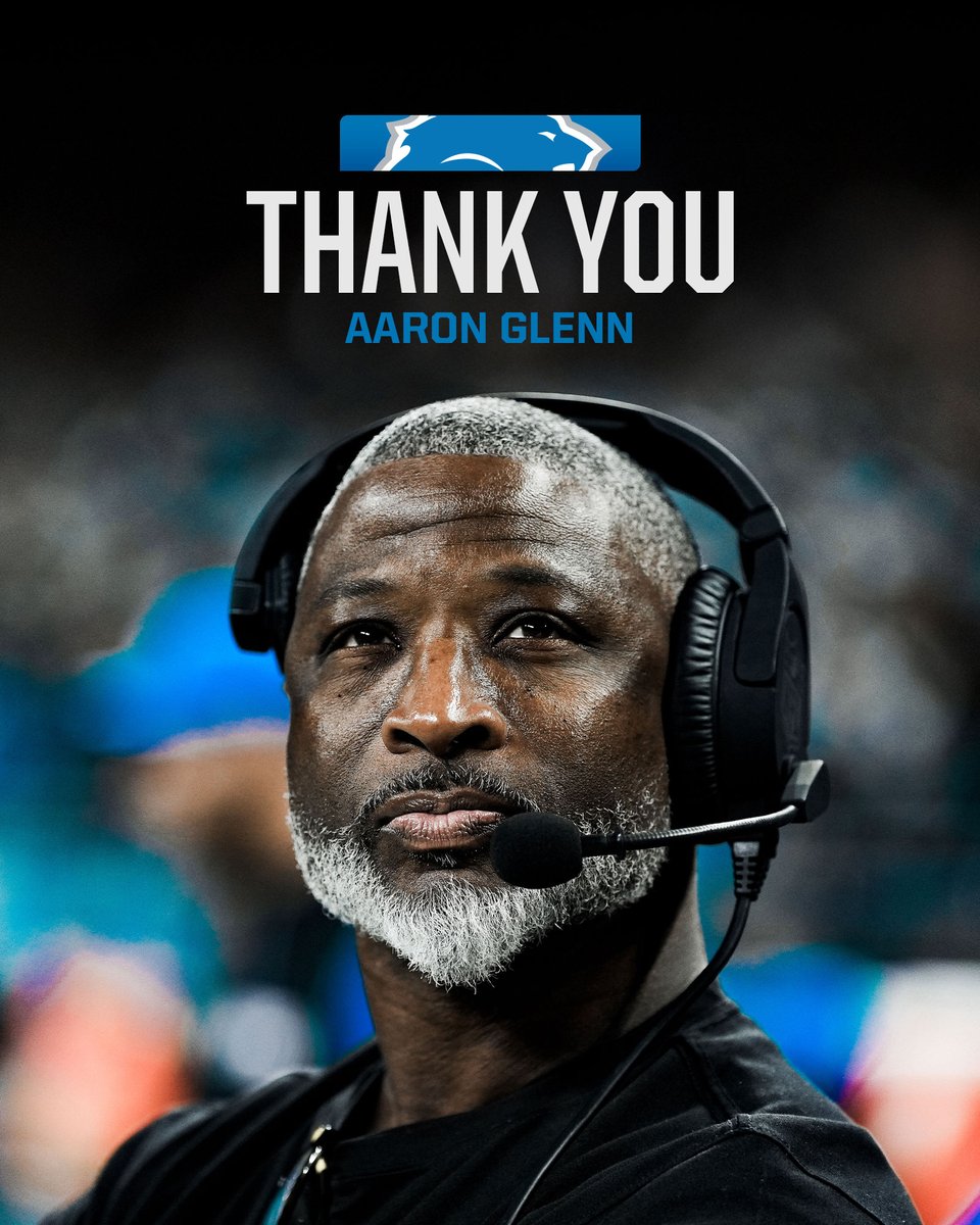Lions's tweet image. The New York Jets have hired Aaron Glenn as their head coach.