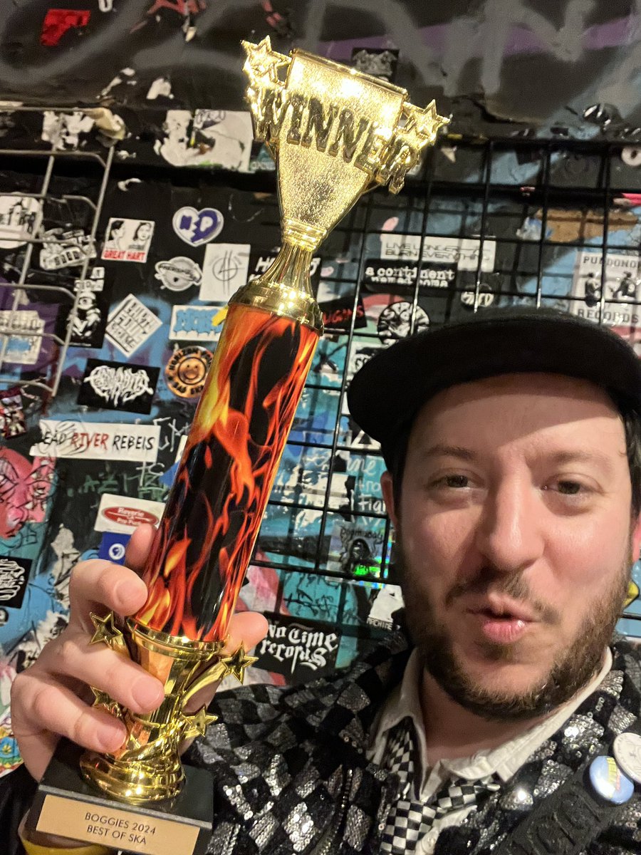 SadSnack (@sadsnack_band) on Twitter photo More from the <a href="/924Gilman/">924 Gilman St. // Alternative Music Foundation</a> BOGGIES Award show, from the winners of the 2024 Best Ska Band Boggie, the Saddest of Snacks 🌈😁😁 More from the <a href="/924Gilman/">924 Gilman St. // Alternative Music Foundation</a> BOGGIES Award show, from the winners of the 2024 Best Ska Band Boggie, the Saddest of Snacks 🌈😁😁