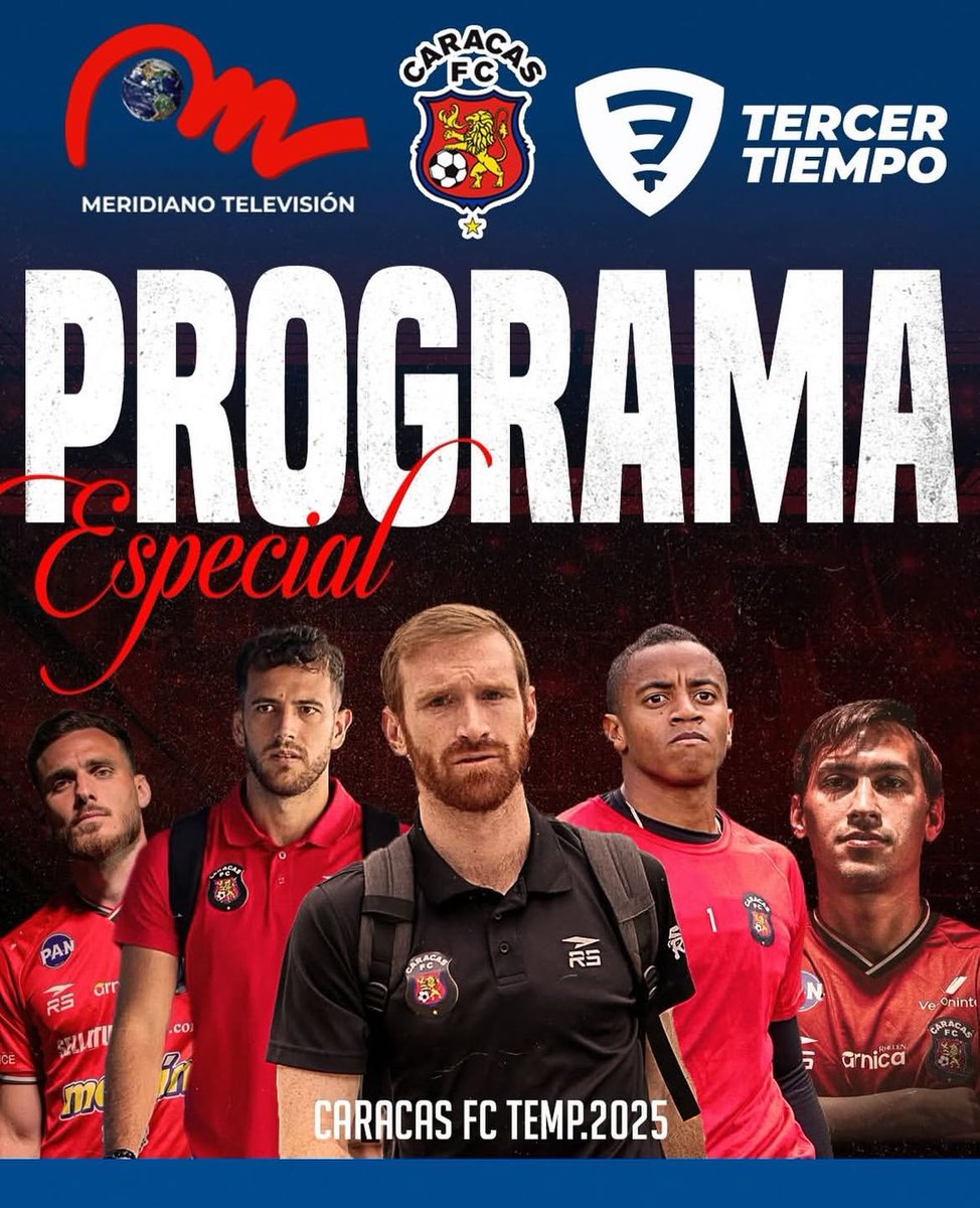 Todo lo que necesitas saber del <a href="/Caracas_FC/">Caracas Fútbol Club</a> para la Temporada 2025 de la <a href="/LigaFUTVE/">Liga FUTVE</a>, este jueves en el programa especial de <a href="/3TIEMPO/">Tercer Tiempo</a> por <a href="/Meridianoonline/">Meridiano</a> 6:00 p.m.

Tendremos la visita de protagonistas quienes nos darán detalles del equipo más ganador del fútbol nacional.
