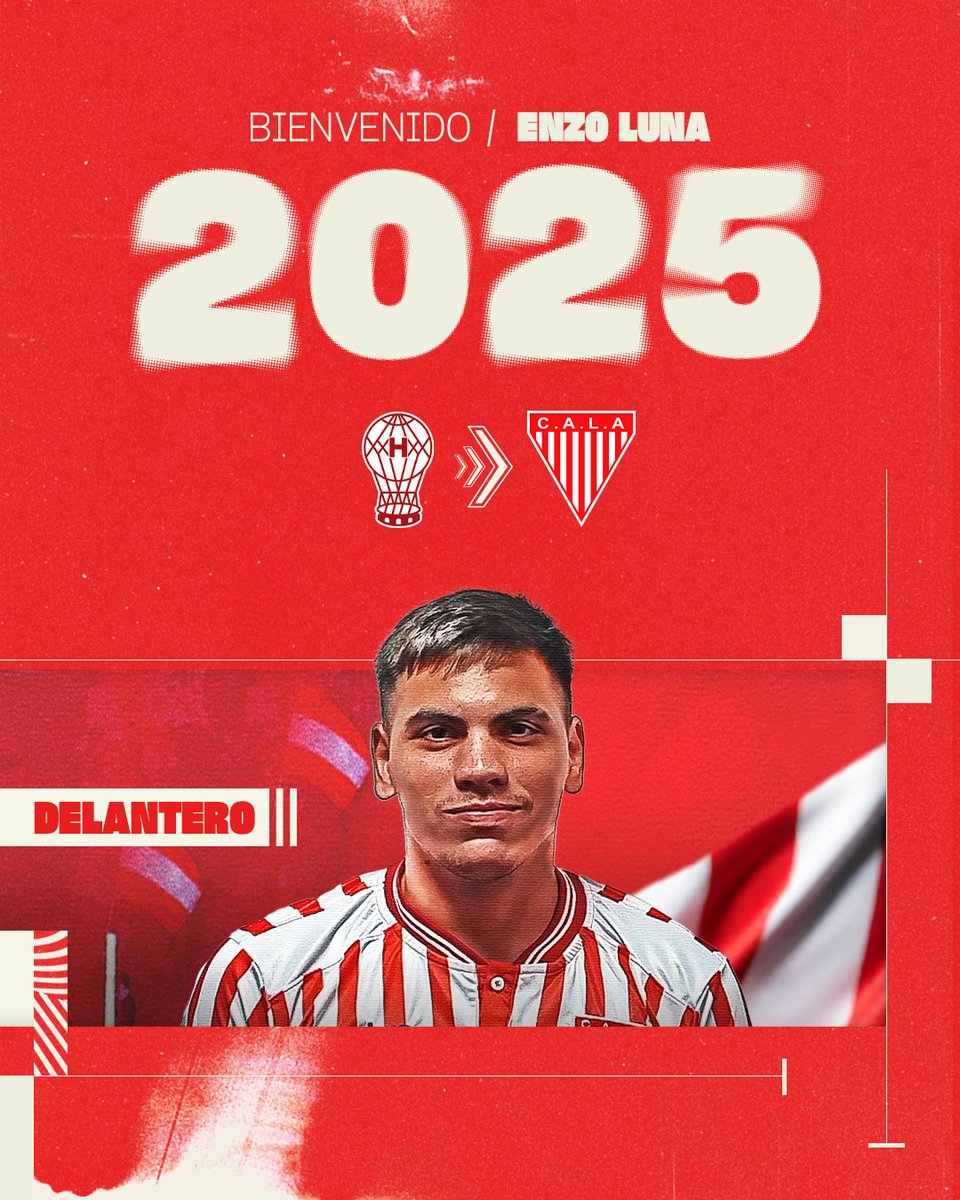 clublosandes's tweet photo. Bienvenido, Enzo⚽👊 

✍️ Enzo Luna, centro delantero de 22 años, firmó contrato por un año y se convirtió en refuerzo de Los Andes de cara a la temporada 2025. Llega al Milrayitas proveniente de @CAHuracan .

#LosAndesNacional 🇦🇹 https://t.co/QkOVE7dVYx