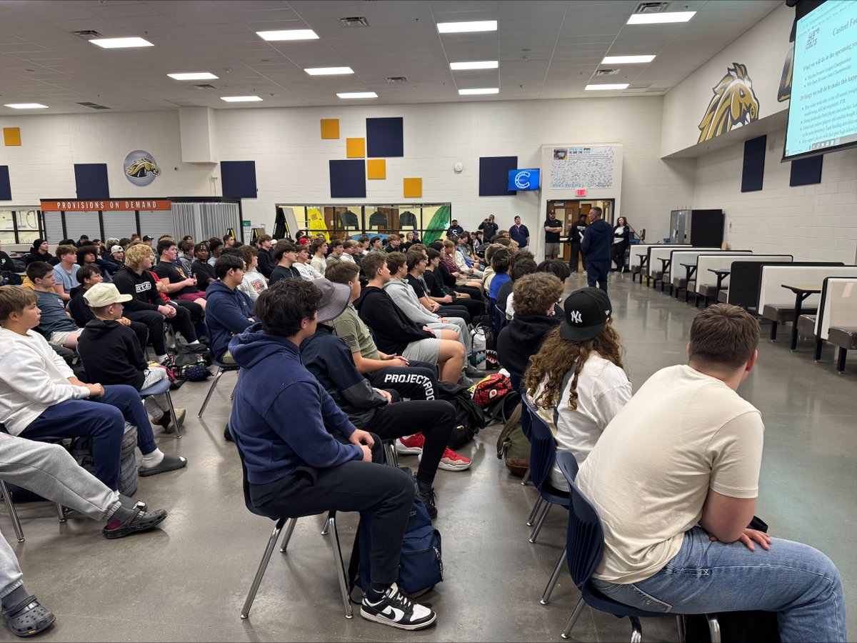 Casteel Football (@casteelfootball) on Twitter photo New Head Coach <a href="/JoeBushman5/">Joe Bushman</a> speaking to his team for the first time today!
<a href="/CasteelAthletic/">Casteel Athletics</a> <a href="/casteeltdclub/">Casteel TD Club</a> <a href="/CasteelColts/">Casteel Colts</a> New Head Coach <a href="/JoeBushman5/">Joe Bushman</a> speaking to his team for the first time today!
<a href="/CasteelAthletic/">Casteel Athletics</a> <a href="/casteeltdclub/">Casteel TD Club</a> <a href="/CasteelColts/">Casteel Colts</a>