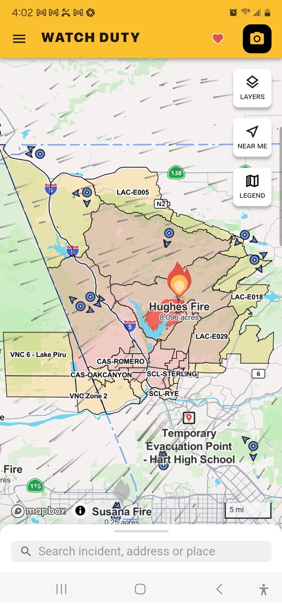 #HughesFire 
#FindYourEvacuationZone 
New Evacuation Orders 
Link to look up evacuation zone
protect.genasys.com/search?z=14&la…