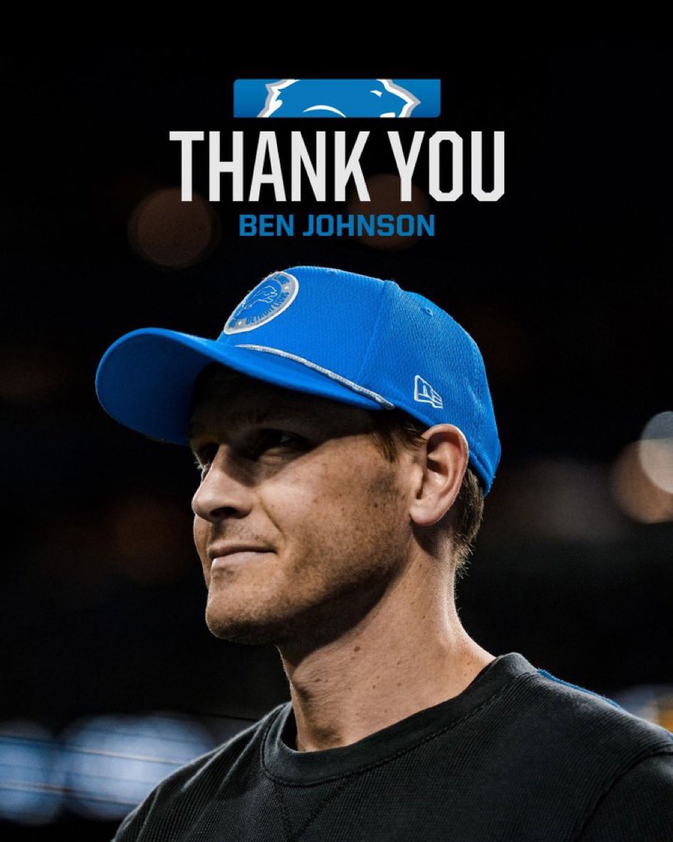 AdamSchefter's tweet photo. Lions thanked both their former coordinators, new Bears head coach Ben Johnson and new Jets head coach Aaron Glenn, on social media: https://t.co/YFwJdol9j3