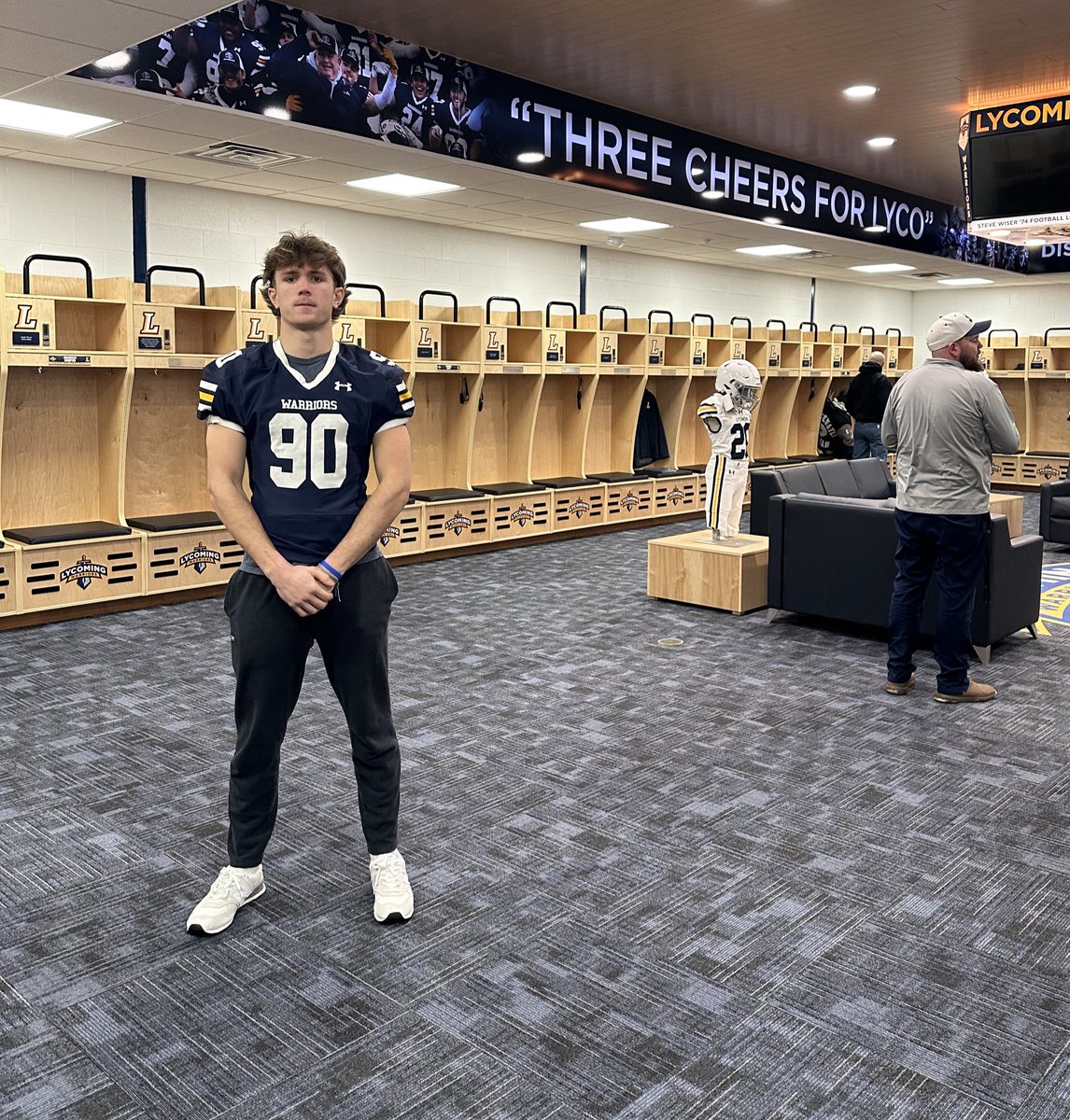 ERebyak's tweet photo. I had a great official visit to Lycoming College. I appreciated learning more about the school and the @WarriorsFBall program. Thank you @CoachDeLucia for having me. @CoachDelleDonne @SalesianumFB https://t.co/DT6WLQZbJx