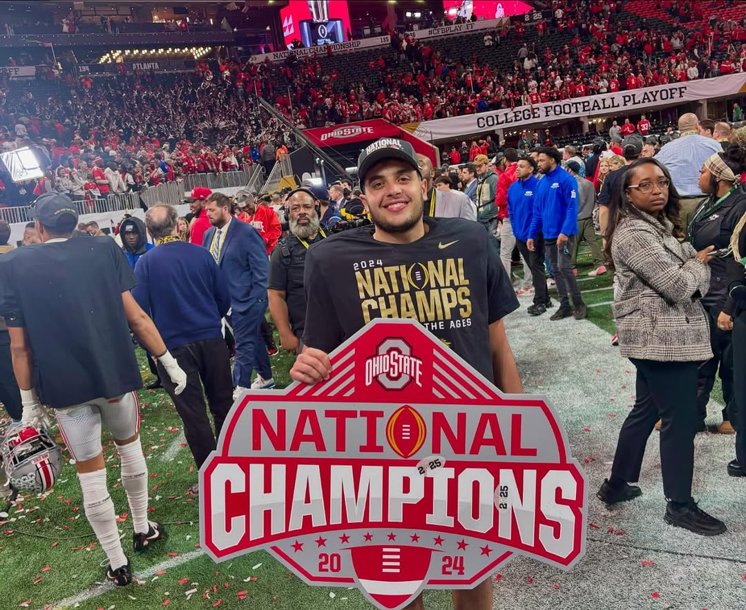 Alex McComb (@alexmmccomb) on Twitter photo Hamilton, Ontario's Anthony Venneri, an Ohio State punter, celebrating on Monday after the Buckeyes' first national championship since the inaugural CFP-era title game 10 years ago.
He and Max LeBlanc were the first multi-Canadian group to win since 2001-02.
πΈ <a href="/anthonyvenneri7/">anthony venneri</a> Hamilton, Ontario's Anthony Venneri, an Ohio State punter, celebrating on Monday after the Buckeyes' first national championship since the inaugural CFP-era title game 10 years ago.
He and Max LeBlanc were the first multi-Canadian group to win since 2001-02.
πΈ <a href="/anthonyvenneri7/">anthony venneri</a>